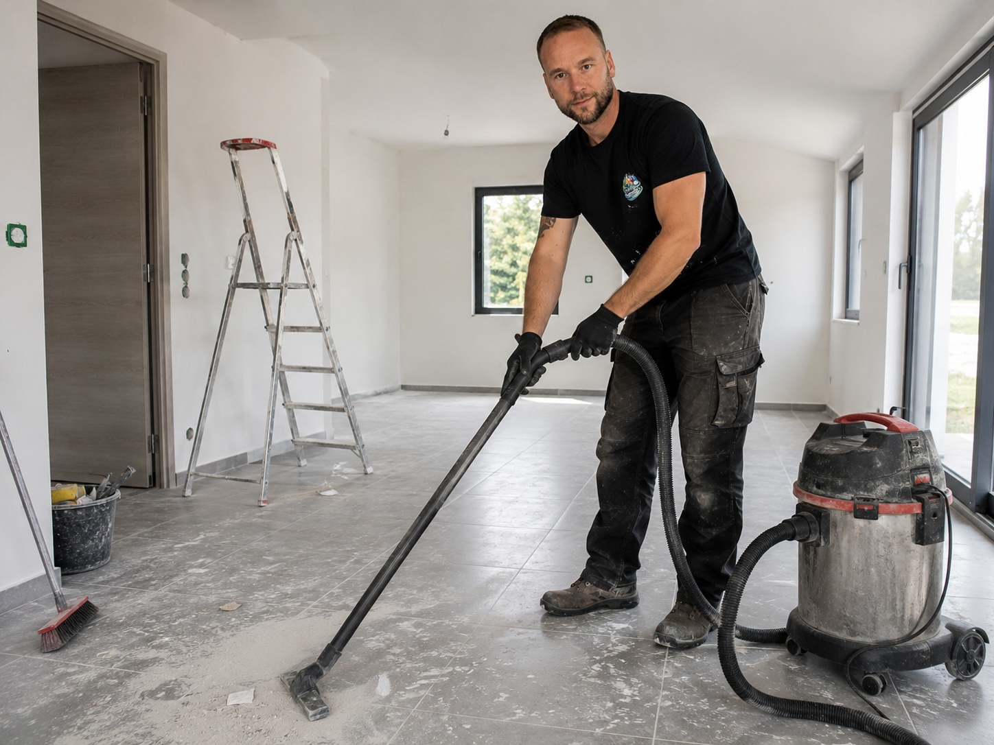 Nettoyage de fin de chantier par Quadra Multiservices